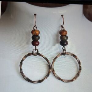 Bohemian Style Multicolor Hoop Earrings